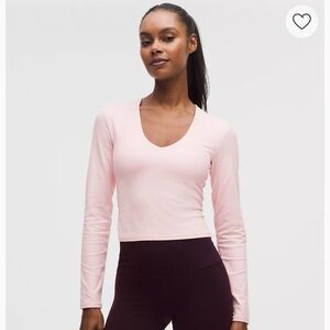 Lululemon Athletica Light Pink Long Sleeve Top